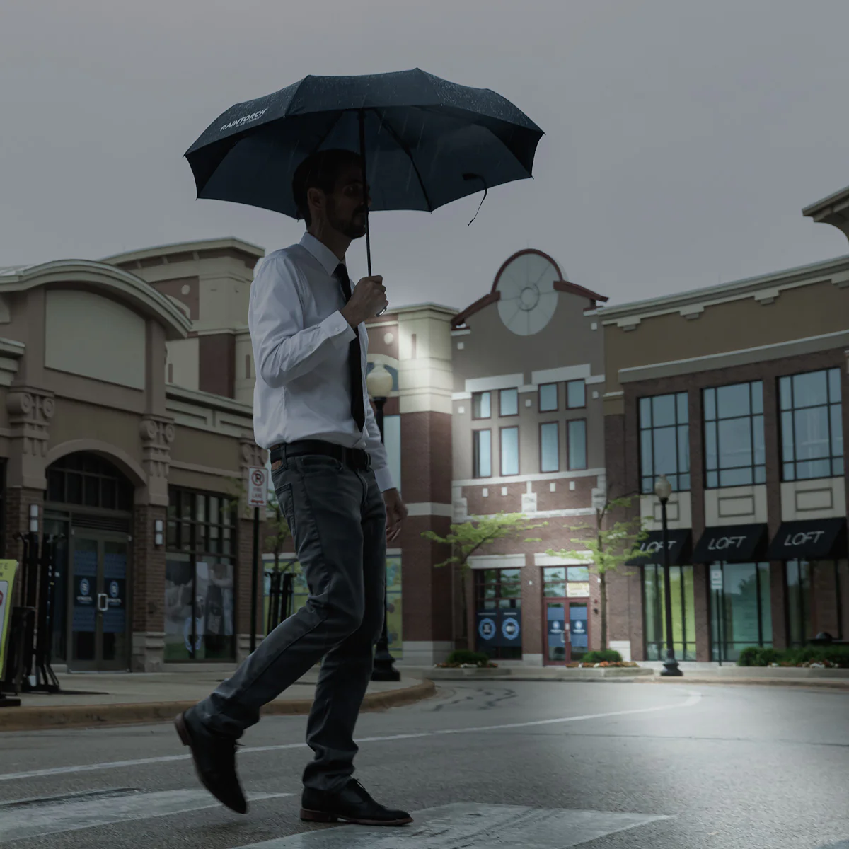RainTorch™ Umbrella | Pivoting Flashlight | Auto Open/Close & Grip Handle - Image 17