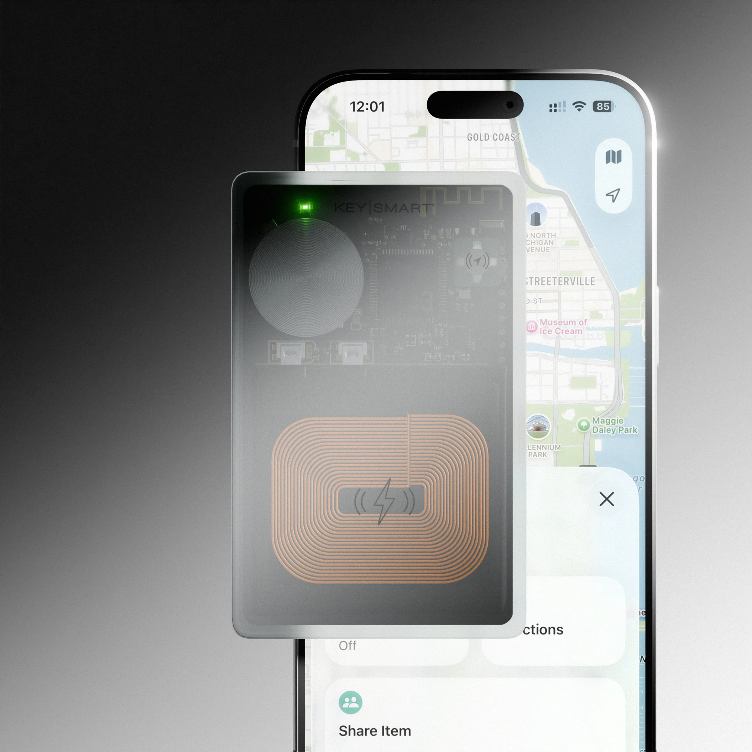 SmartCard Ghost (Gen 3) | Works With Apple Find My & Android Find Hub | Wireless Charging - Image 10