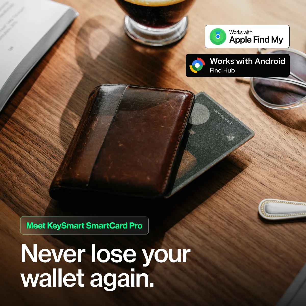 SmartCard Pro | Works With Apple Find My & Android Find Hub | Wireless Charging - Image 3