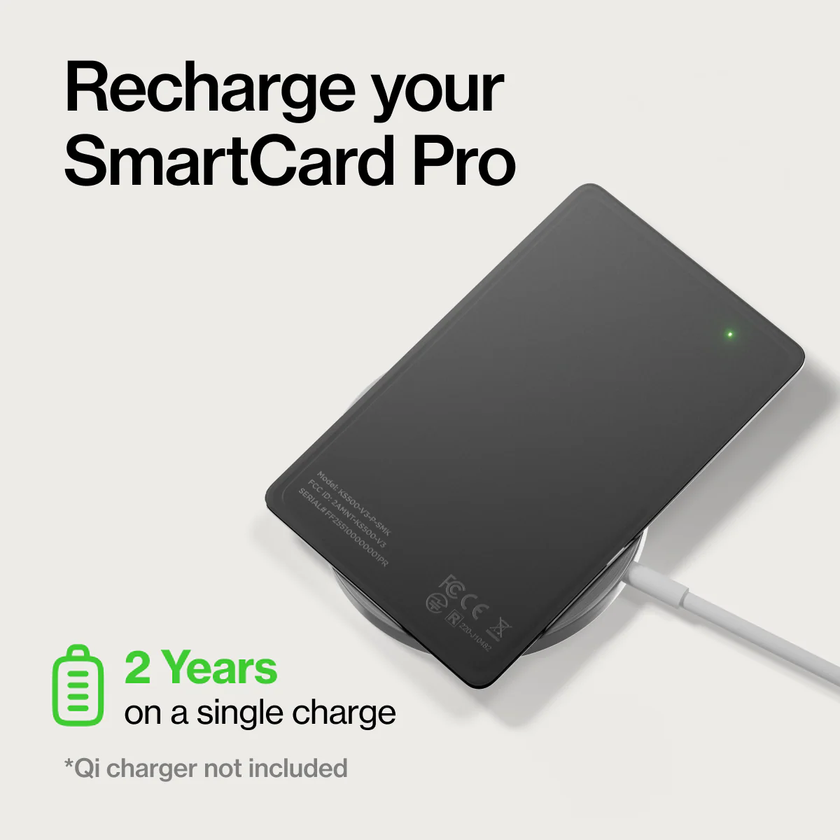 SmartCard Pro | Works With Apple Find My & Android Find Hub | Wireless Charging - Image 8