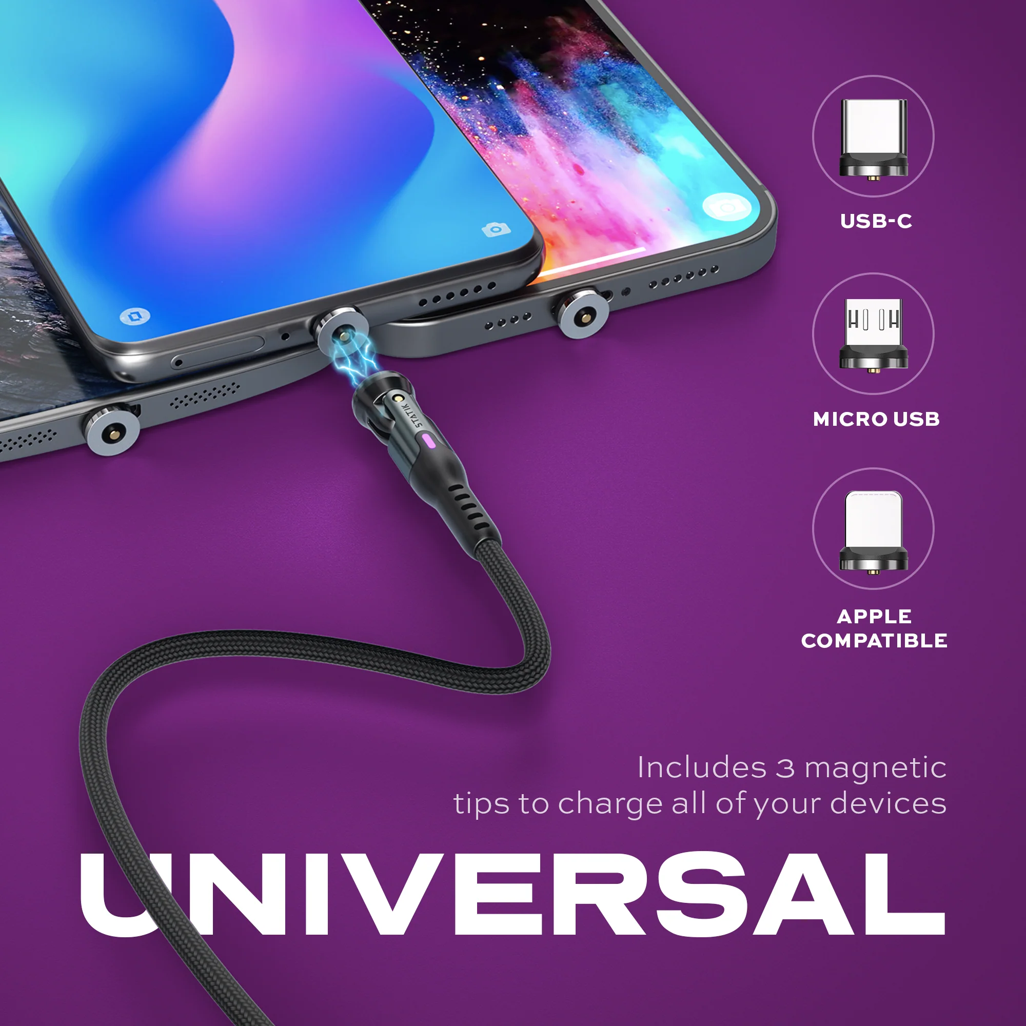 Statik® 360 | Universal Magnetic Charge Cable - Image 7